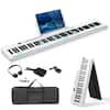 Front. Winado - Fold 88-Key Full Size Semi-Weighted Digital Piano Electronic Keyboard+Bag Bluetooth MIDI APP Learning & Carrying Case.