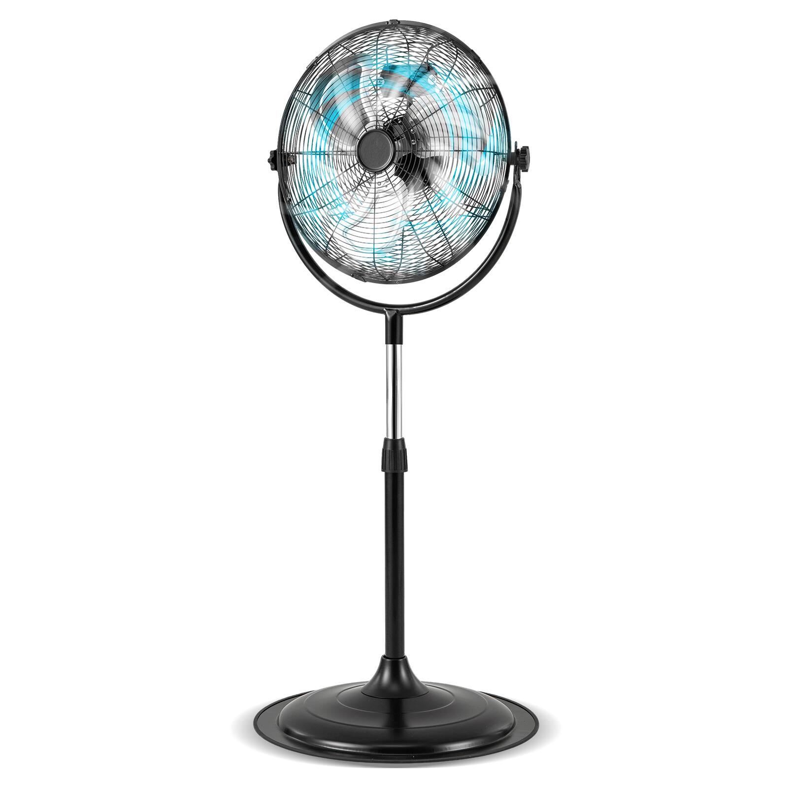 Alt View 9. Gymax - Gymax 18'' High Velocity Pedestal Fan w/3 Speeds 360 Degree Tilt & Adjustable Heigh for Home - Black.