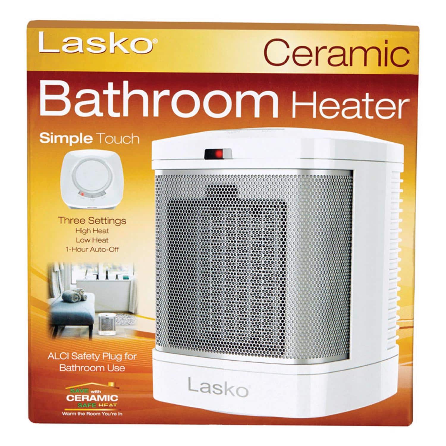 Lasko - 100 sq ft Electric Bathroom Portable Heater