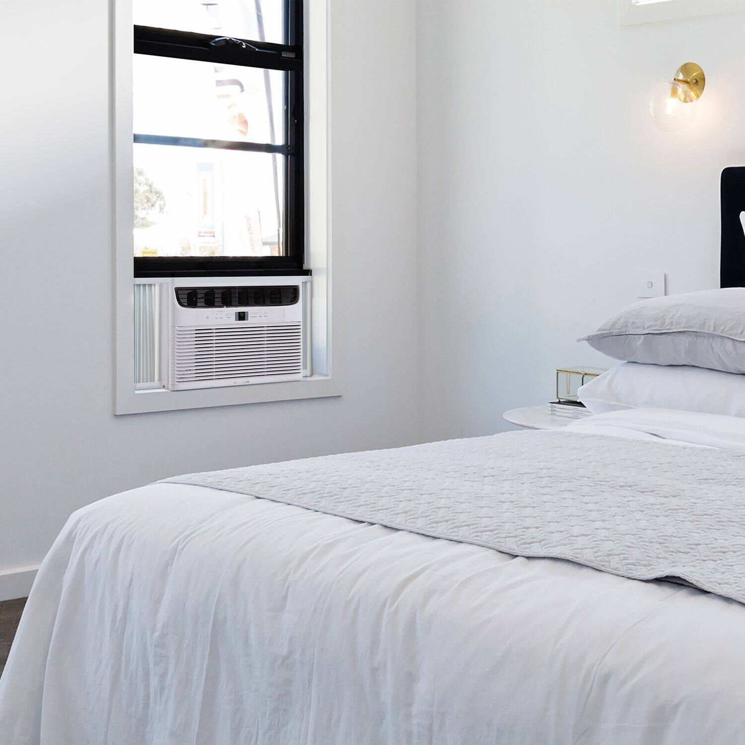 Alt View 12. Frigidaire - Frigidaire 115V 12,000 BTU 550 Sq. Ft. Smart Window Air Conditioner - White.