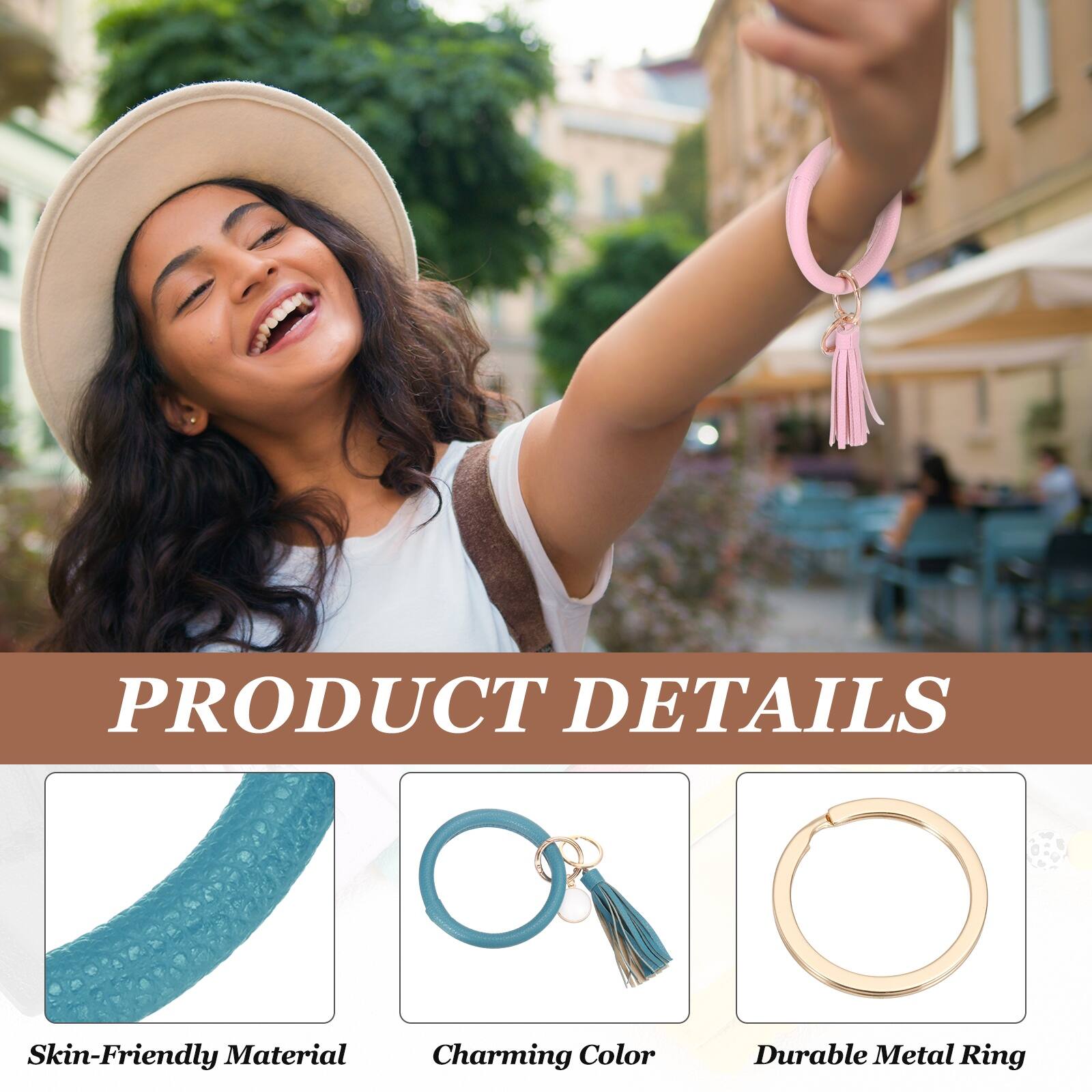 PRODUCT DETAILS  
- Skin-Friendly Material  
- Charming Color  
- Durable Metal Ring