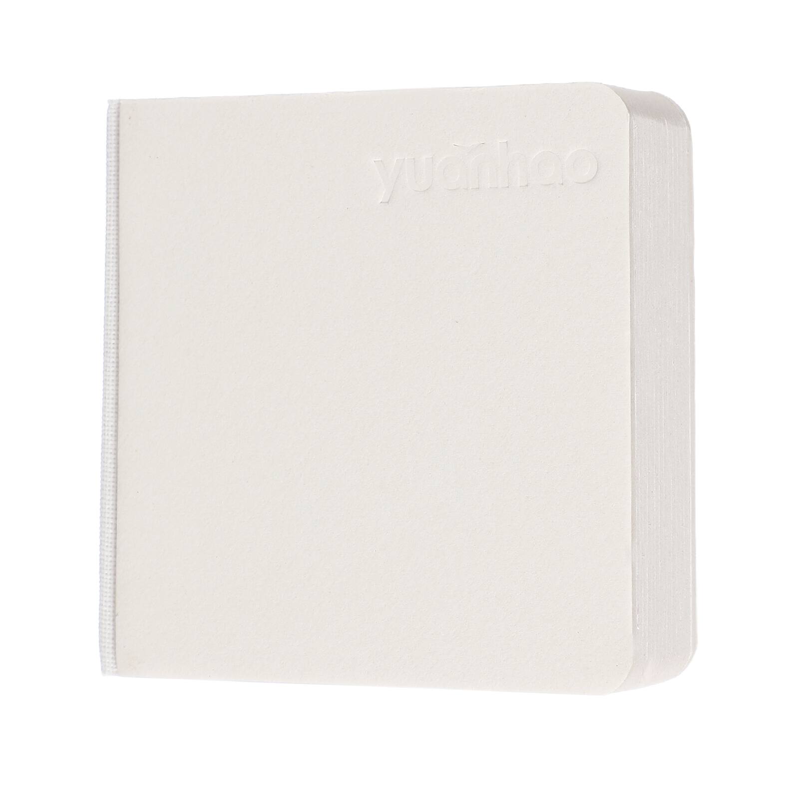 Front. Unique Bargains - 3.2x3.2 Inch Hardcover Pocket Watercolor Sketchbook, 58/116pg 230GSM Blank Travel Journal for Drawing & Painting - White.
