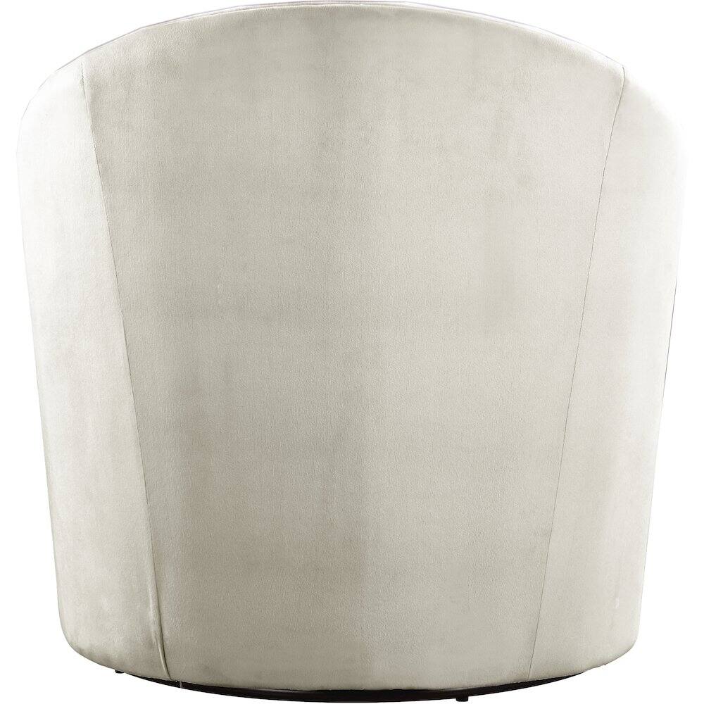 Alt View 1. Meridian Furniture - Alessio Cream Velvet Accent Chair - Beige.