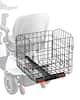 Front. VEVOR - Scooter Rear Basket, Folding Metal Wire Basket, Heavy Duty & Spacious Cargo Basket, Works with 1-inch Receiver - Black.