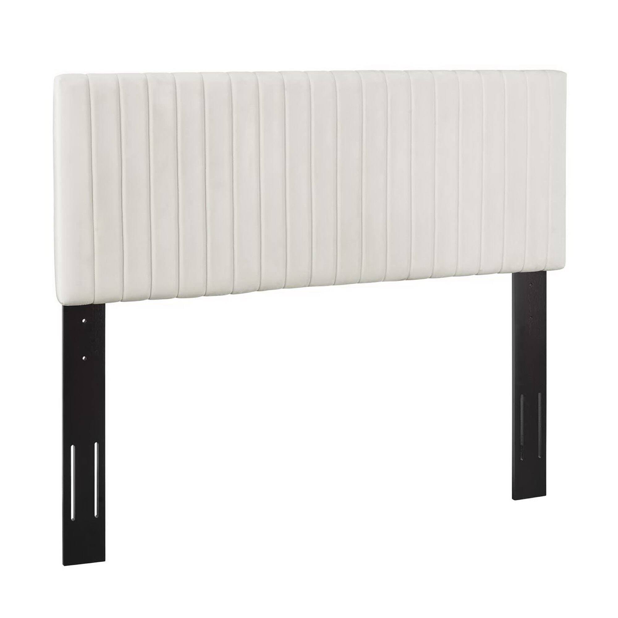 Keira Performance Velvet King/California King Headboard by Modway - White