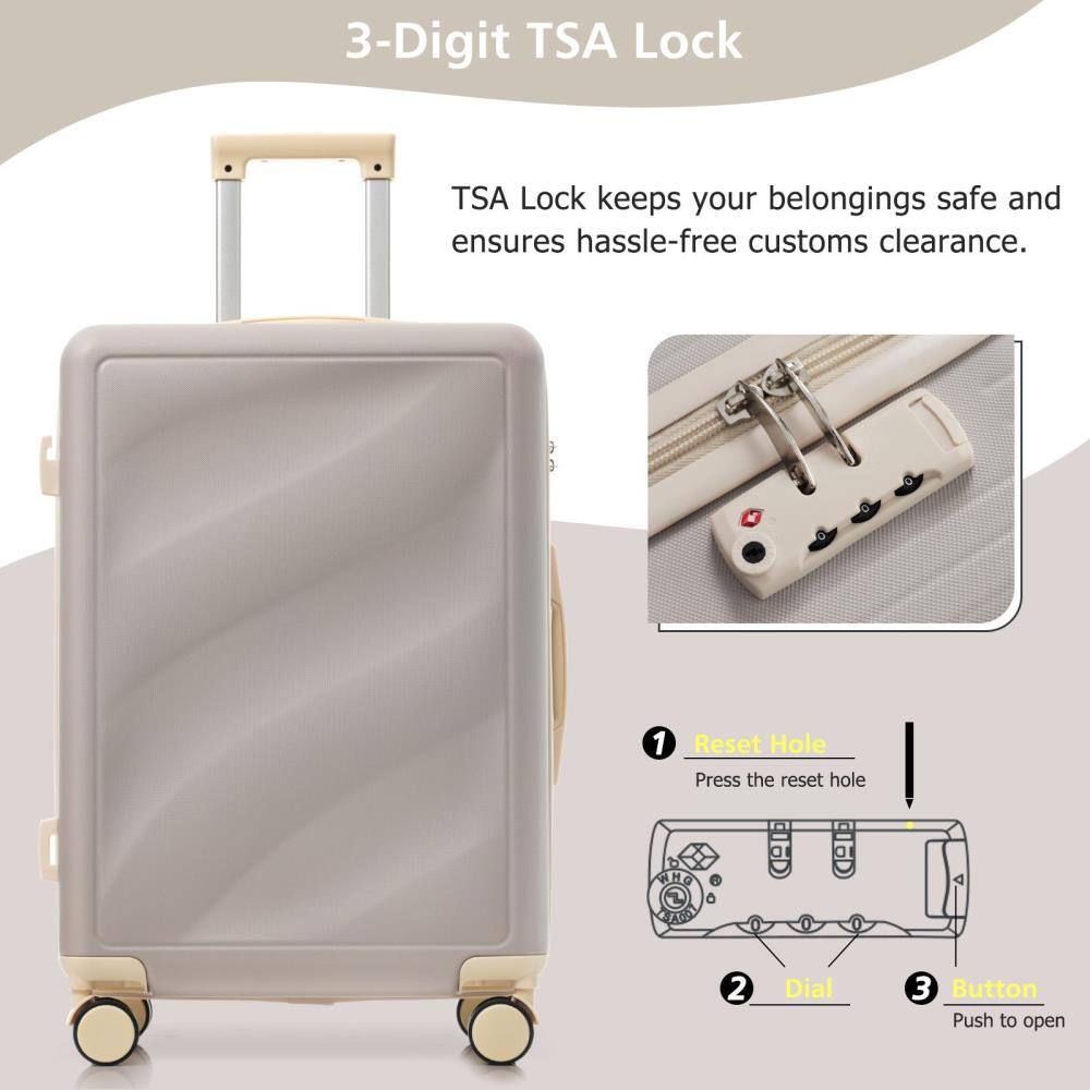 3-Digit TSA Lock

TSA Lock keeps your belongings safe and ensures hassle-free customs clearance.

1. Reset Hole
   Press the reset hole

2. Dial

3. Button
   Push to open