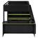 Alt View 1. Anysun - Full Size Wood Loft Bed with Desk, Multi-storage Shelves and RGB Light, Table with adjustable placement - Green.