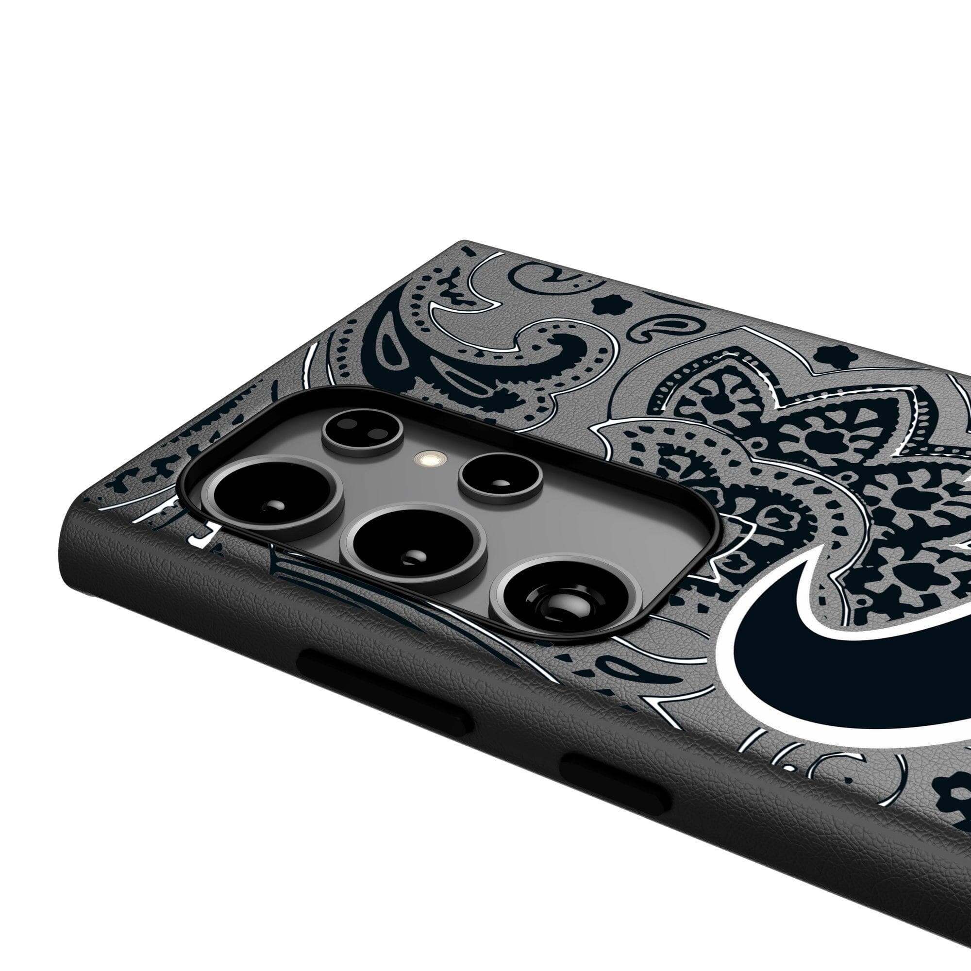 Alt View 3. Keyscaper - Paisley Galaxy Magnetic Bump Case - S25 Ultra - Black.