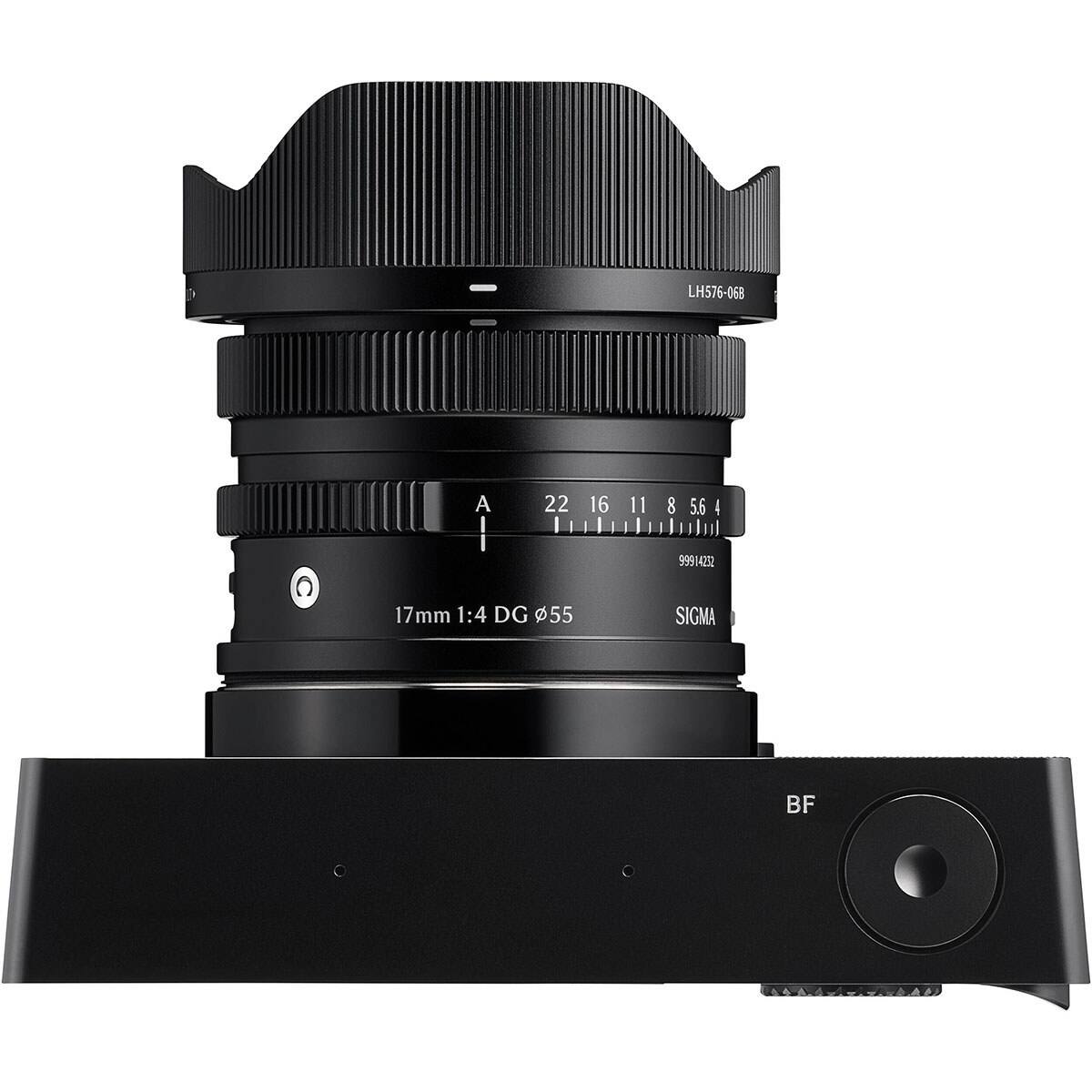 LH576-068  
A  
22 16 11 8 5.6 4  
99914252  
17mm 1:4 DG 55  
SIGMA  
BF