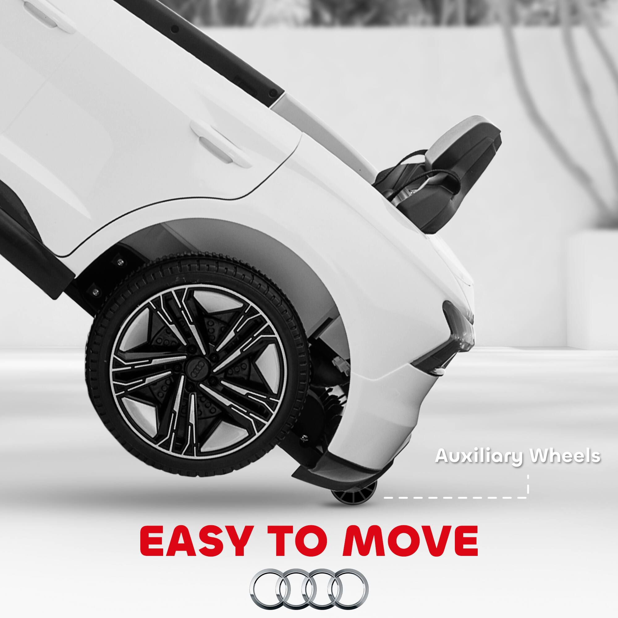 Auxiliary Wheels  
EASY TO MOVE