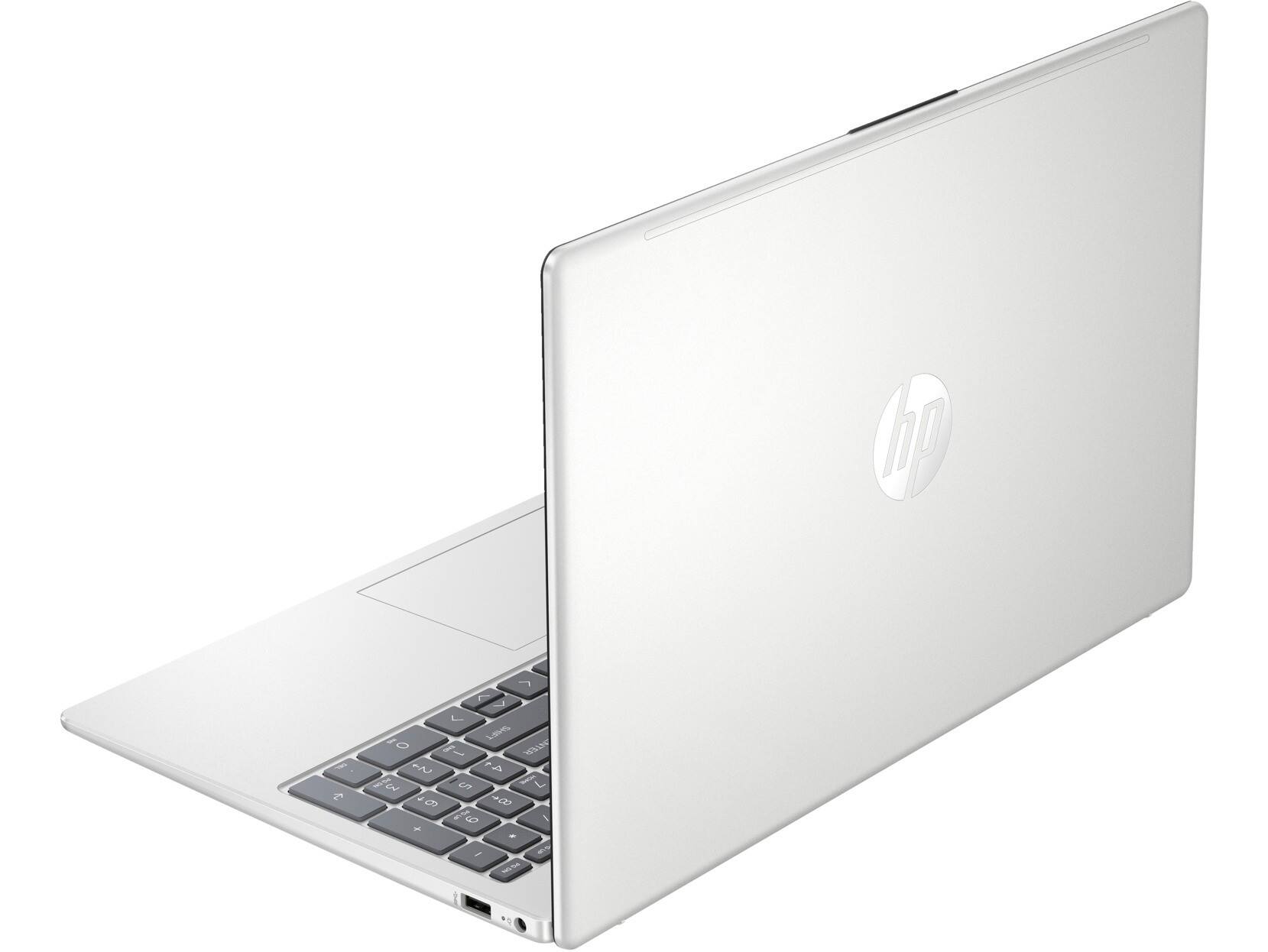 Alt View 4. HP - 15z Laptop 15.6 HD Display (Ryzen 5 7530U, 8GB, 512GB SSD, AMD Radeon, Backlit KB, WiFi 6, Win 11 Home) - Natural Silver.