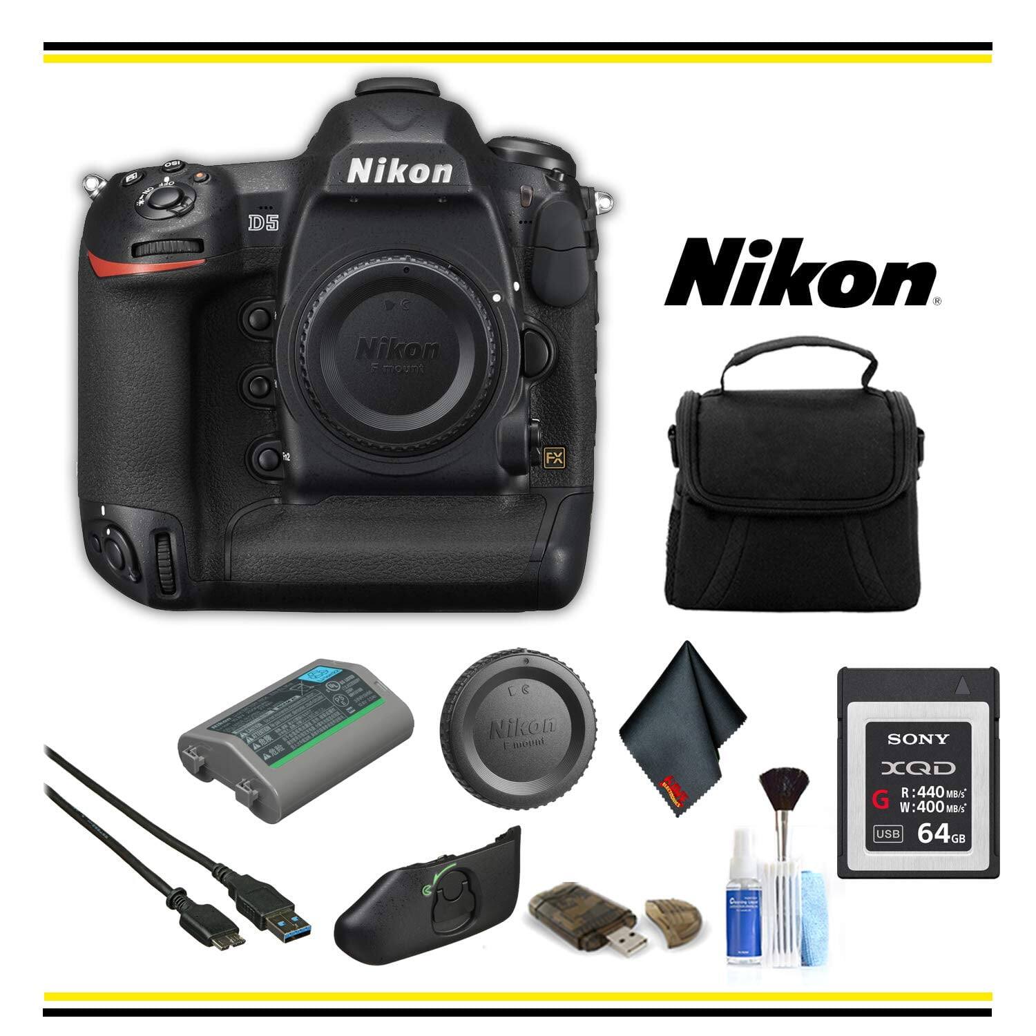 Nikon D5  
Nikon FX mount  
Nikon F mount  
SONY XQD  
R: 440 MB/s  
W: 400 MB/s  
USB 64GB