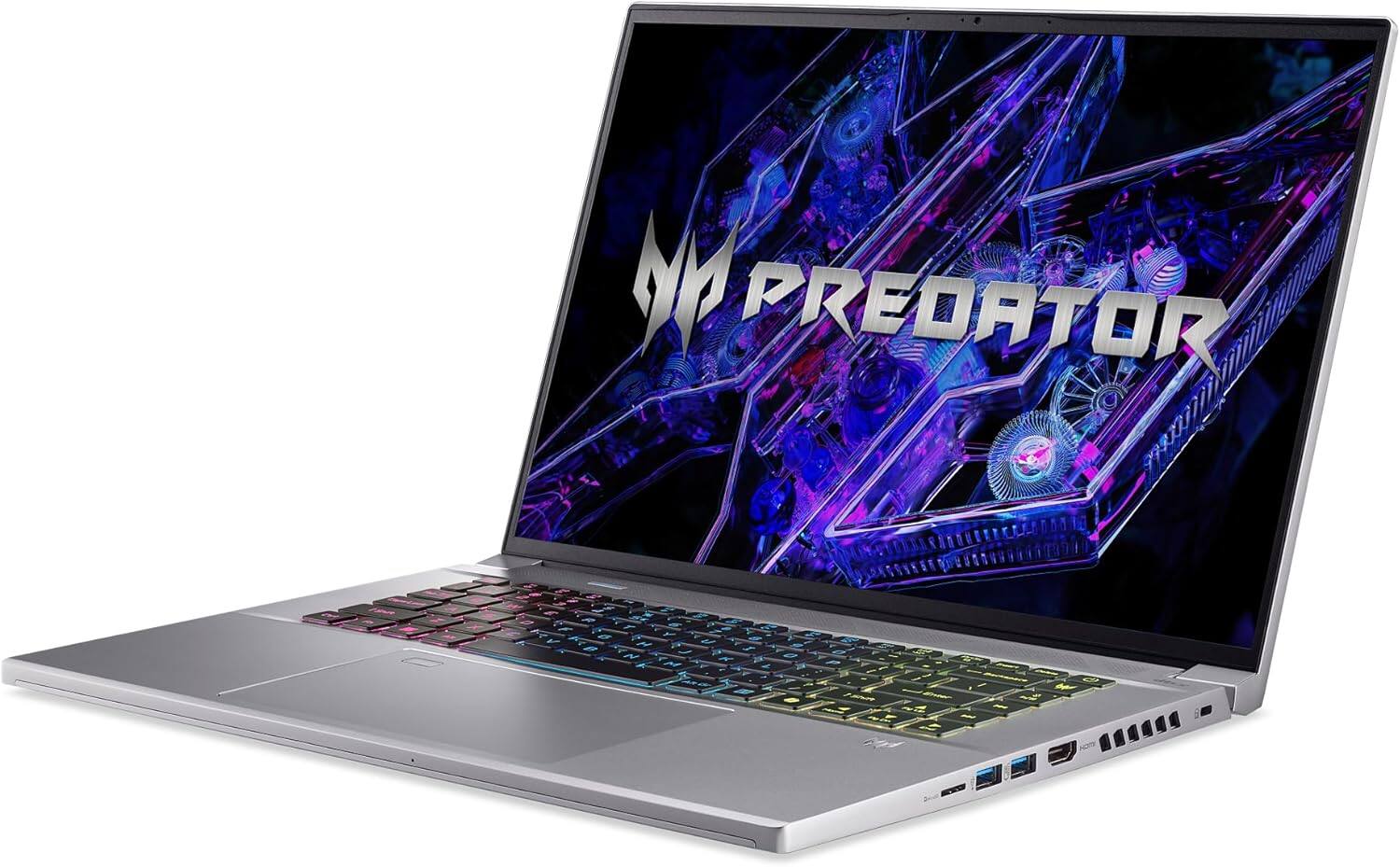 Left. Acer - Predator Triton Neo 16 PT16-51-909L 16" Notebook Core Ultra 9 185H NVIDIA GeForce RTX 4070 16GB RAM 1TB SSD.