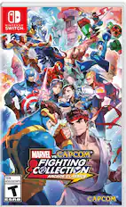 A Nintendo Switch game called Marvel vs. Capcom: Fighting Collection Arcade Classics is designed for teen and adult players.