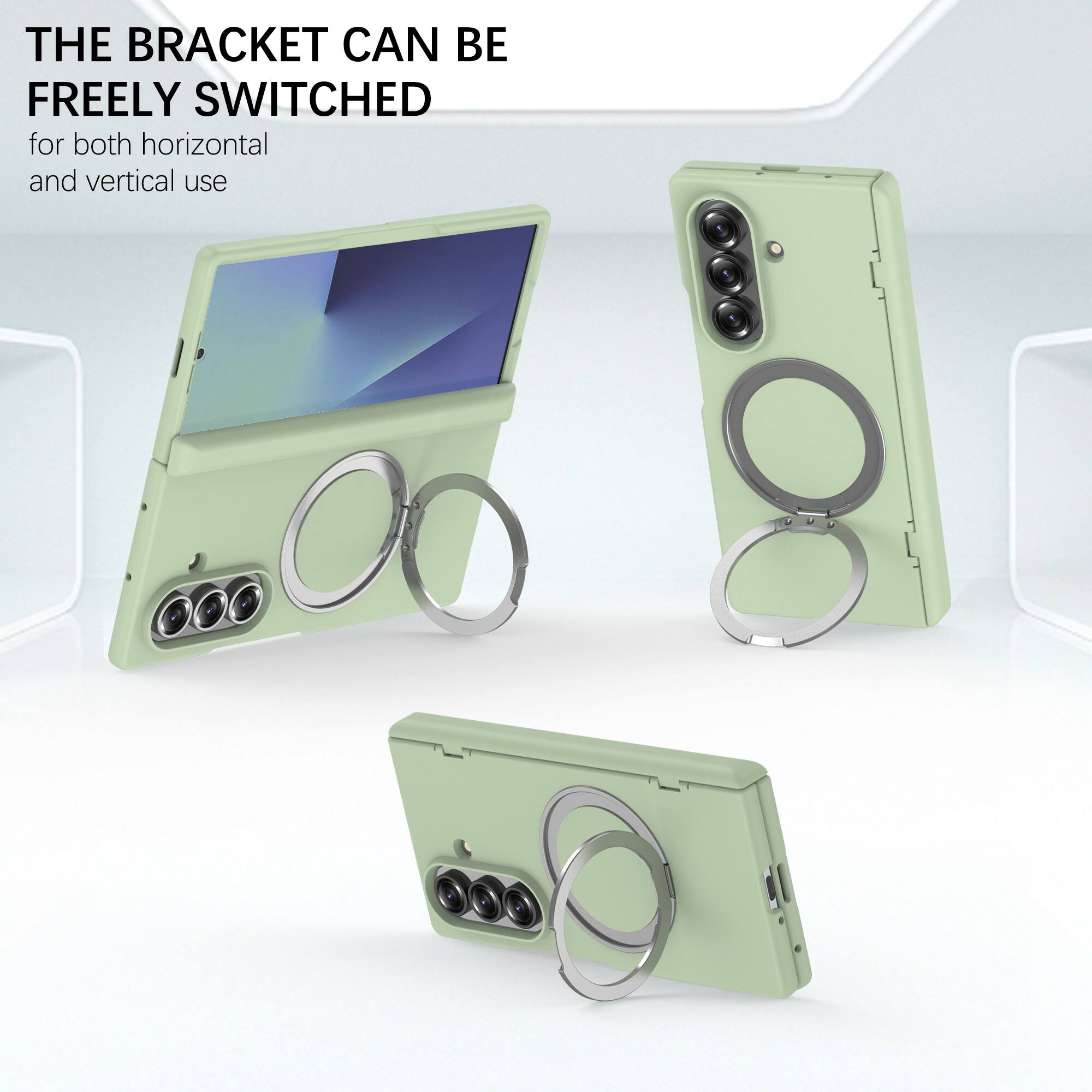 THE BRACKET CAN BE FREELY SWITCHED  
for both horizontal and vertical use