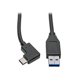 Tripp Lite - USB-C to USB-A Cable Right Angle 3.1 5 Gbps USB Type C M/M 3ft