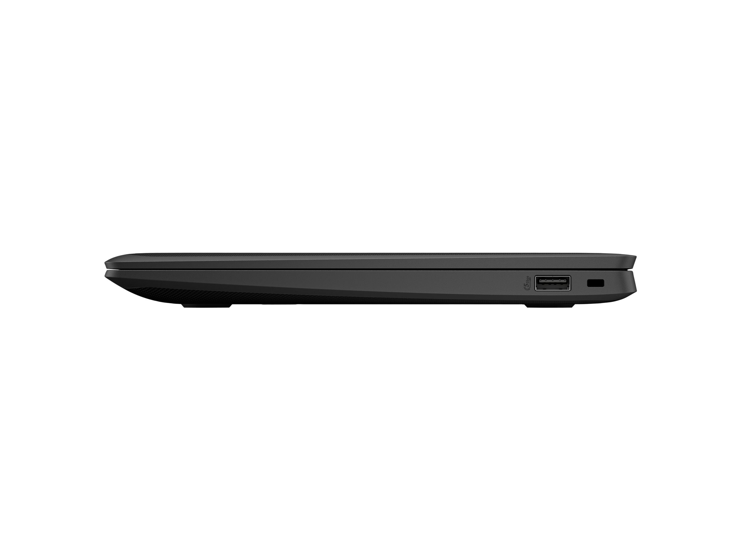 Alt View 3. HP - Fortis G1m 11.6-inch HD Chromebook - MediaTek Kompanio 520 - 4GB RAM - 32GB eMMC - Jet Black.