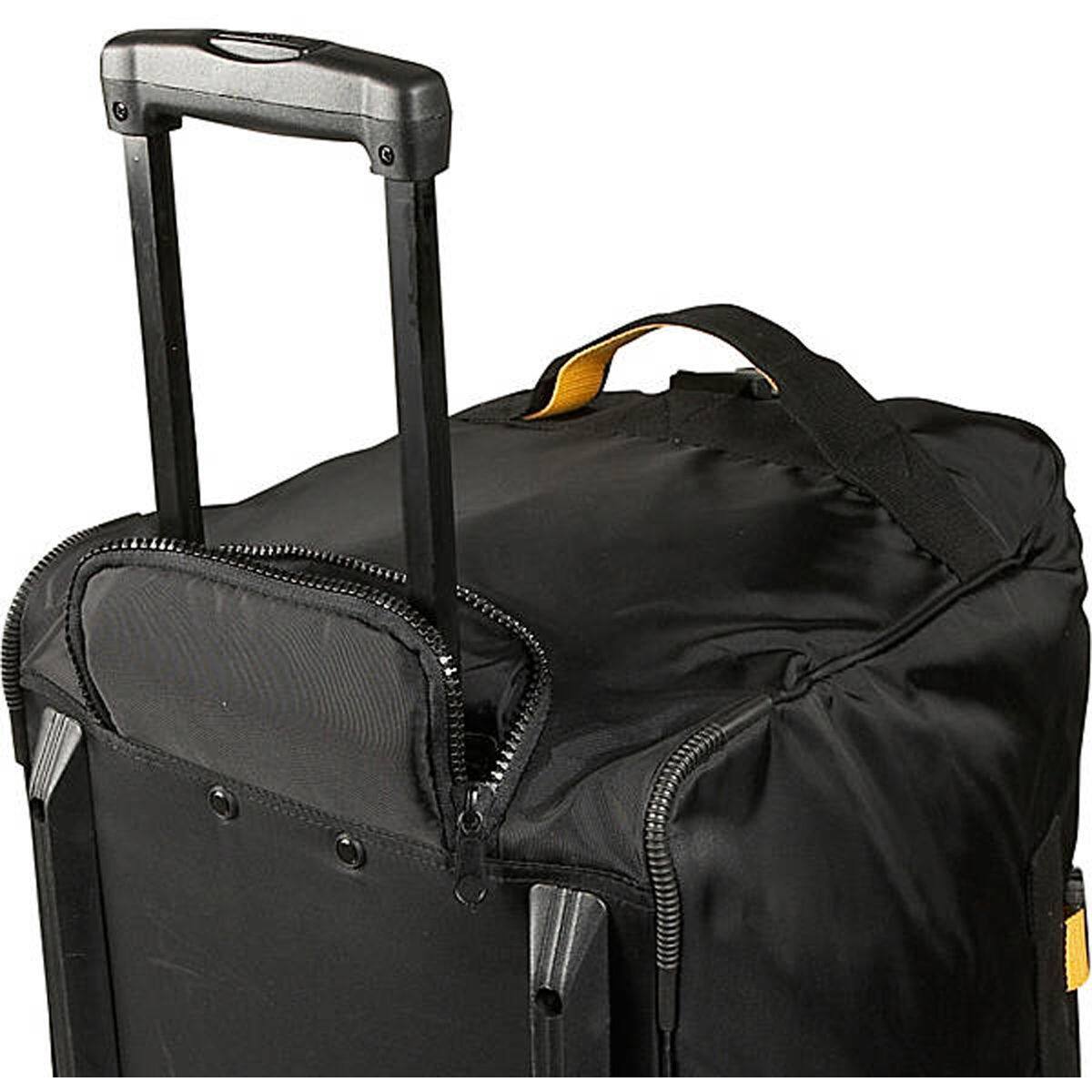 Angle. A.Saks - A.Saks 25" Lightweight Rolling Trolley Duffel with Wheels - Black.
