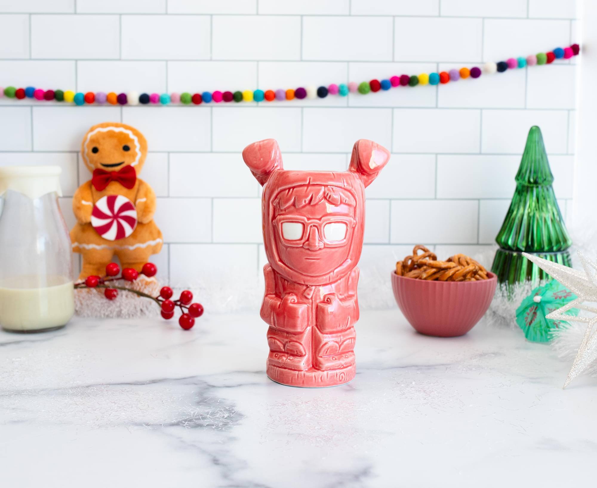 Alt View 5. Toynk - Geeki Tikis A Christmas Story Bunny Suit Ralphie Ceramic Mug | Holds 16 Ounces - Pink.