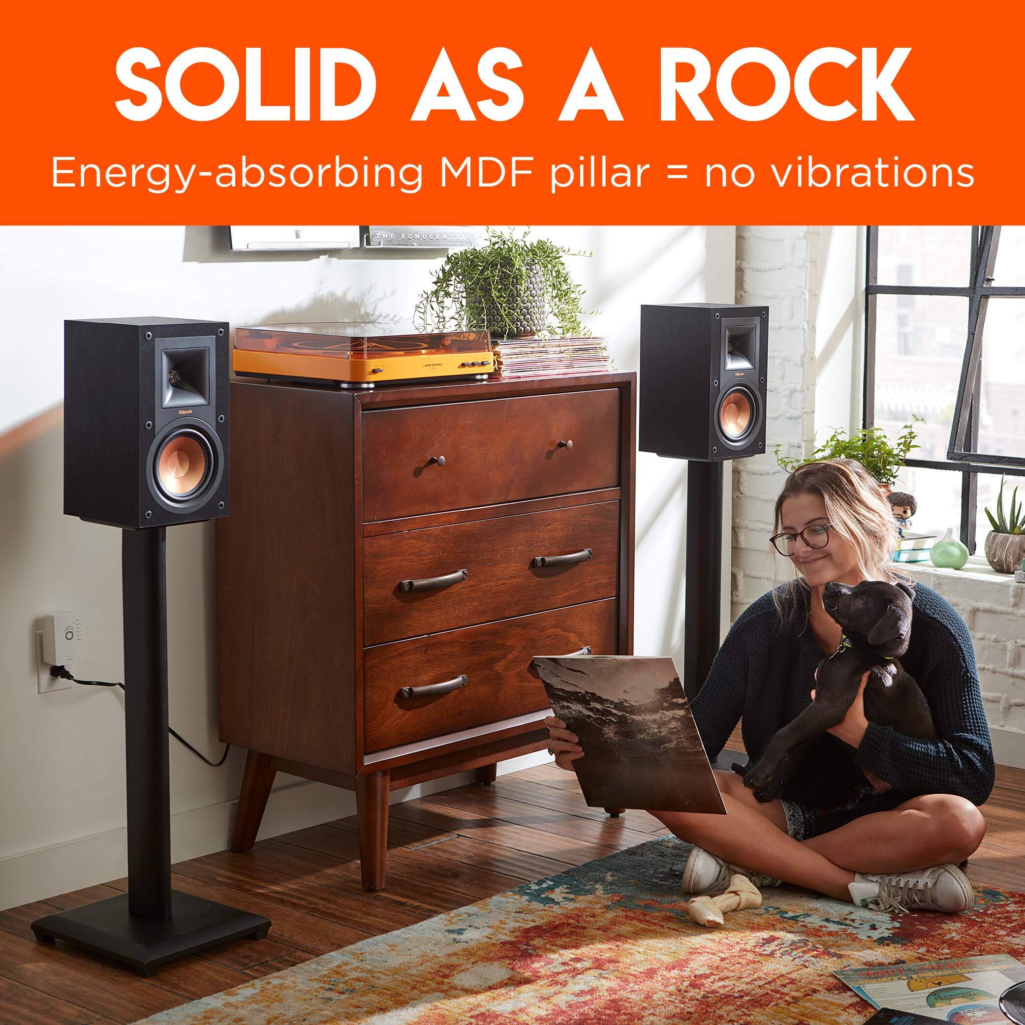 SOLID AS A ROCK
Energy-absorbing MDF pillar = no vibrations