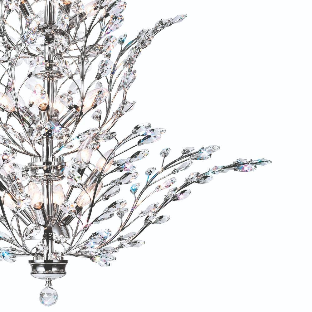 Left. CWI Lighting - Ivy 18 Light Chandelier With Chrome Finish - Chrome.