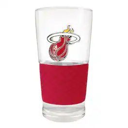 Great American Products - Miami Heat 22oz. Pilsner Glass with Silicone Grip - Red