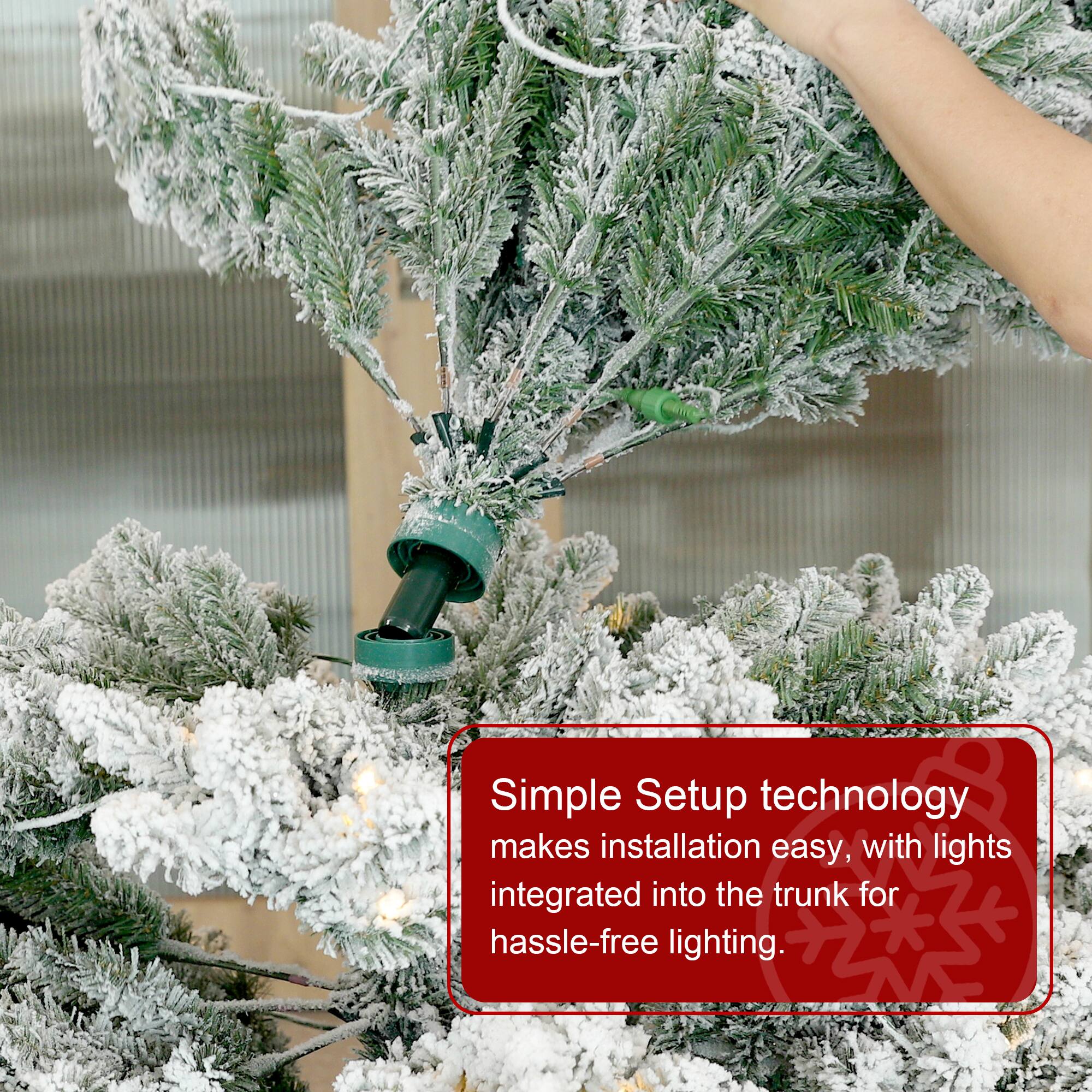 Simple Setup technology makes installation easy, with lights integrated into the trunk for hassle-free lighting.