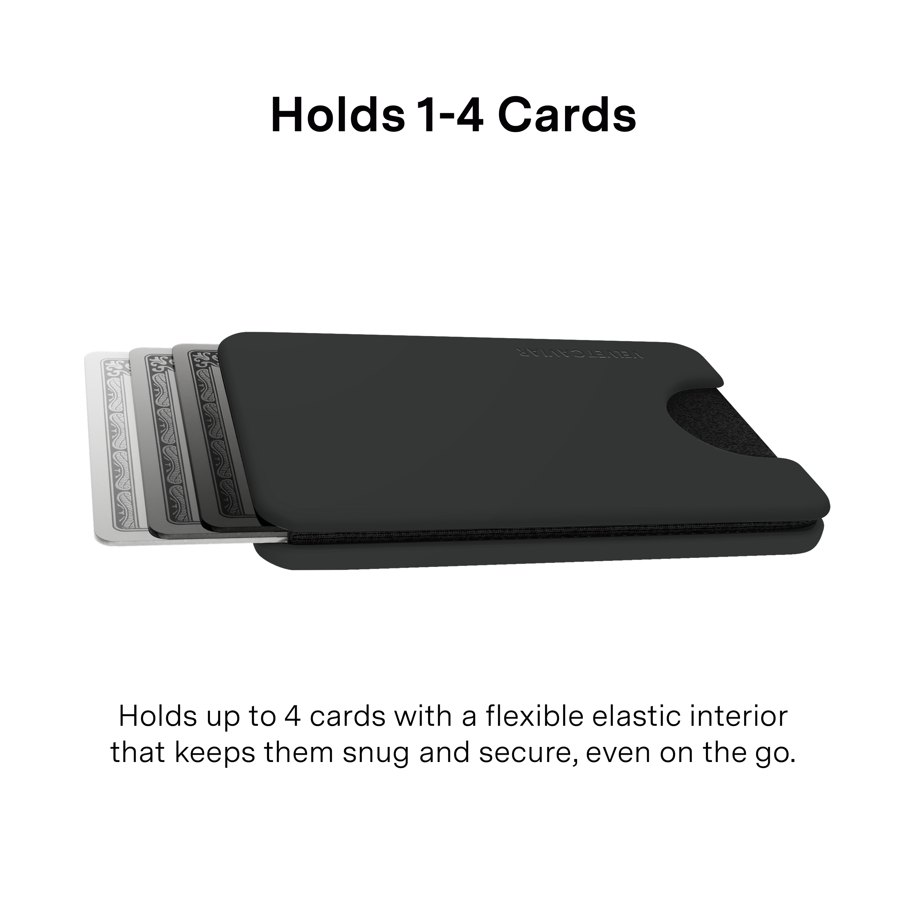 Holds 1-4 Cards

CAVIAR LENEA

Holds up to 4 cards with a flexible elastic interior that keeps them snug and secure, even on the go.