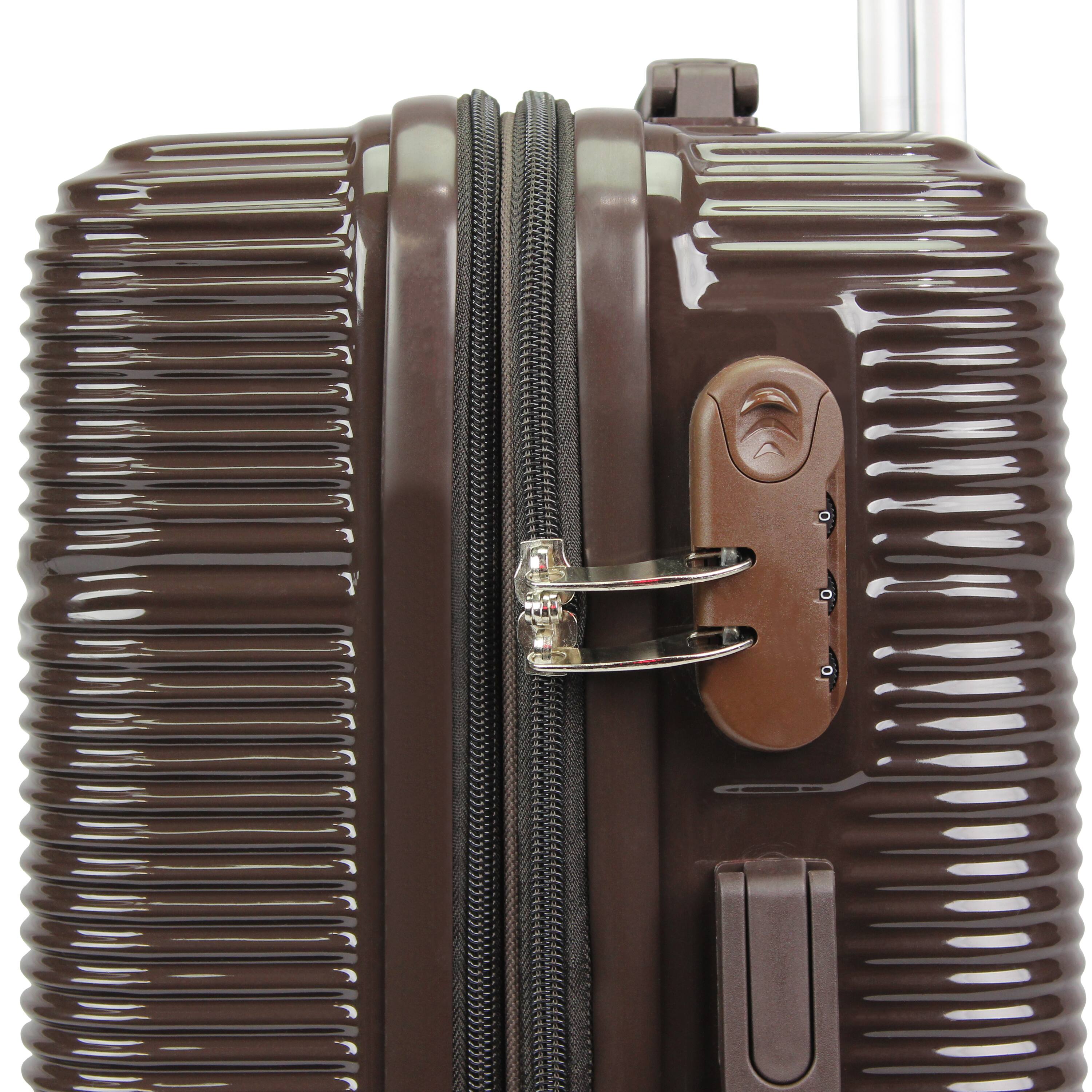 Alt View 10. World Traveler - World Traveler 20-Inch Hardside Expandable Carry-On Spinner Luggage – Includes Bonus Travel Bag – Brown - Brown.