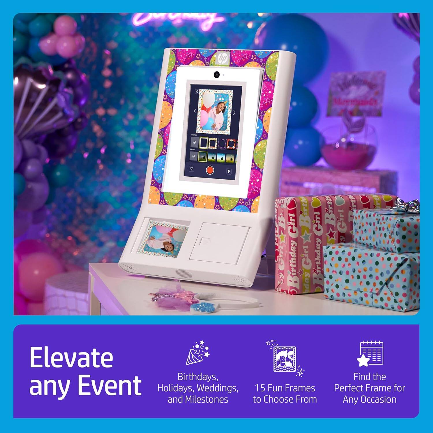 Elevate any Event
Birthdays, Holidays, Weddings, and Milestones
15 Fun Frames to Choose From
Find the Perfect Frame for Any Occasion