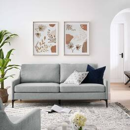 Corland Upholstered Fabric Sofa by Modway - Light Gray