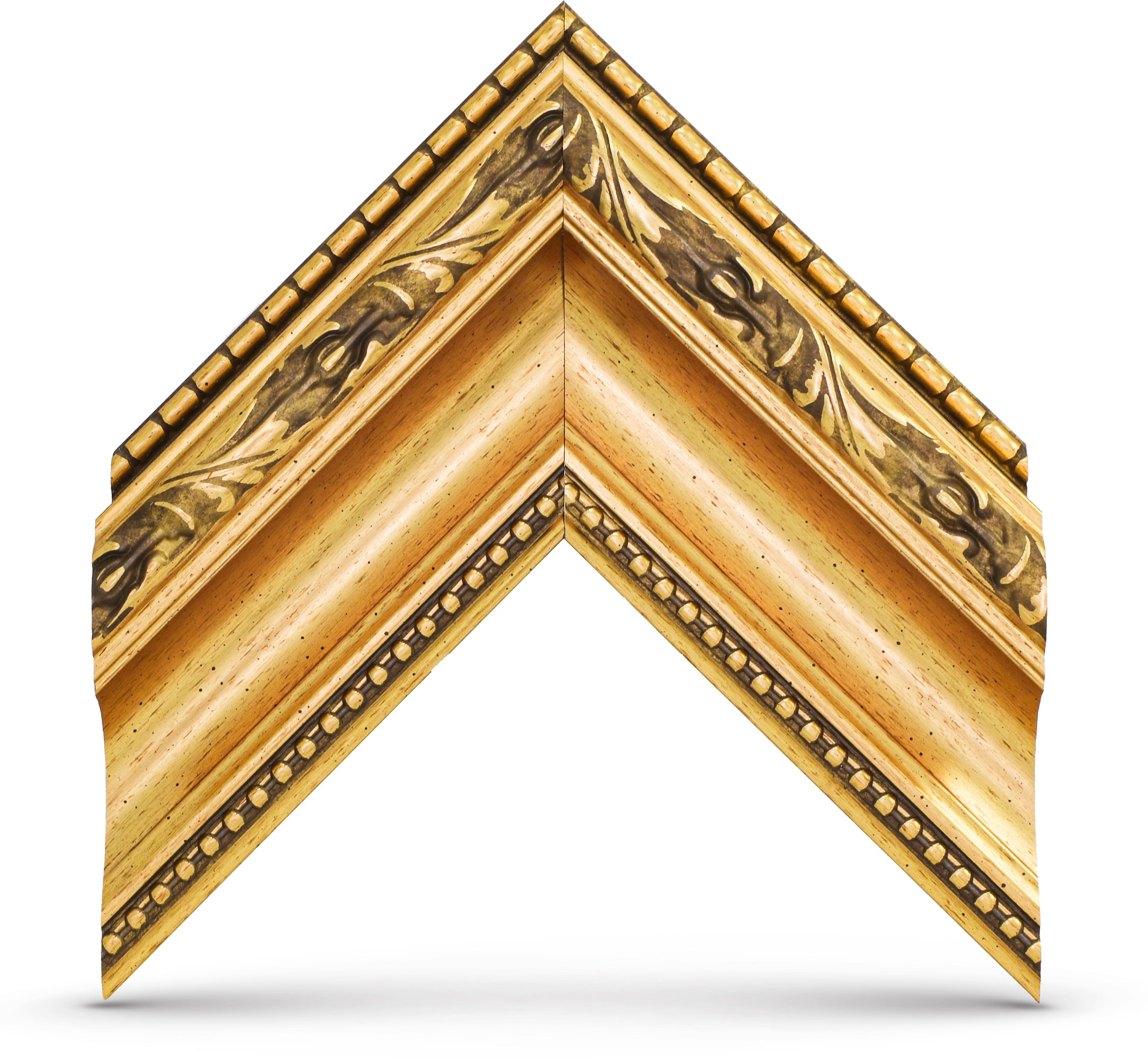 Alt View 11. Deco TV Frames - Premiere Bezel for Samsung the Frame TV - 50" - Ornate Gold.