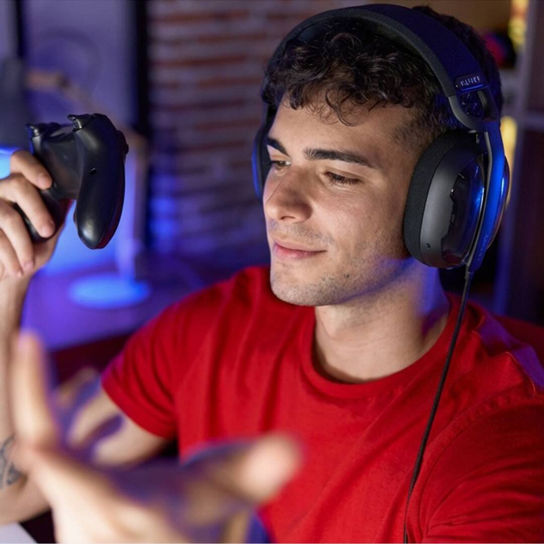 Alt View 1. LIVEY - G300BT Ultralight Wireless Gaming Headset with Tri-Mode Connectivity and Detachable ENC Mic.
