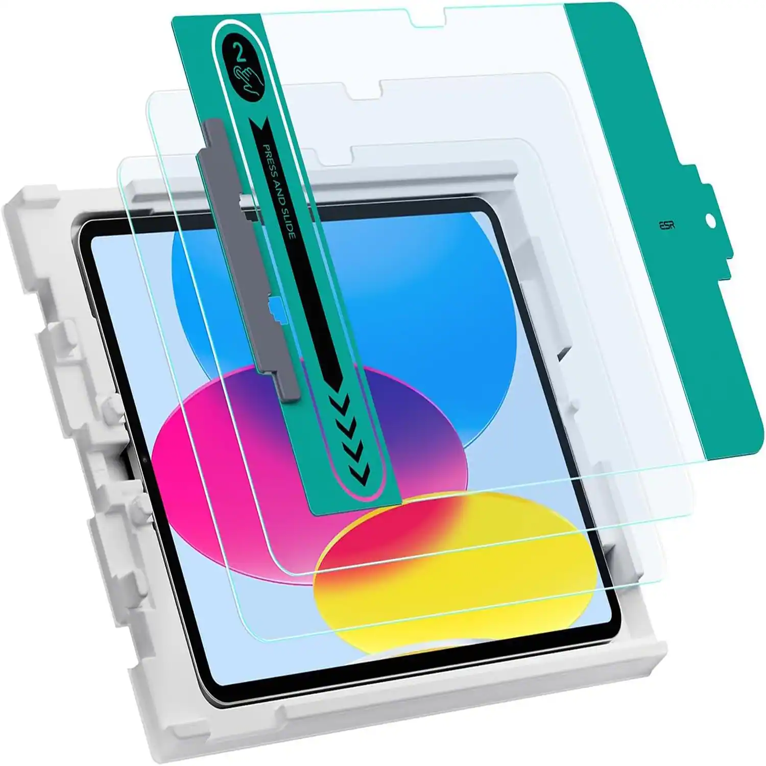 PARKER SLATER - iPad 11th/10th Gen Screen Protector (11/10.9"), 2-Pack 9H Tempered Glass, Easy Install, HD Clarity - (Classic)