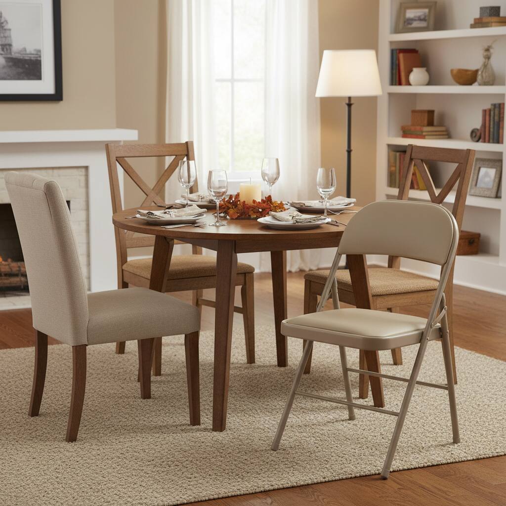 Alt View 6. AOITUN - Folding Chair 2 Pack - Sturdy Black Folding Chairs for Adults, 400lb Capacity, Portable and Easy to Store - Khaki.