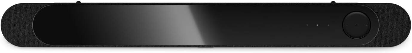 Left. Bose - Bose Lifestyle Ultra Soundbar Bundle with Aux Cable, Wall Mounts, Wireless Soundbar for TV with Dolby Atmos, (Black) - Black.