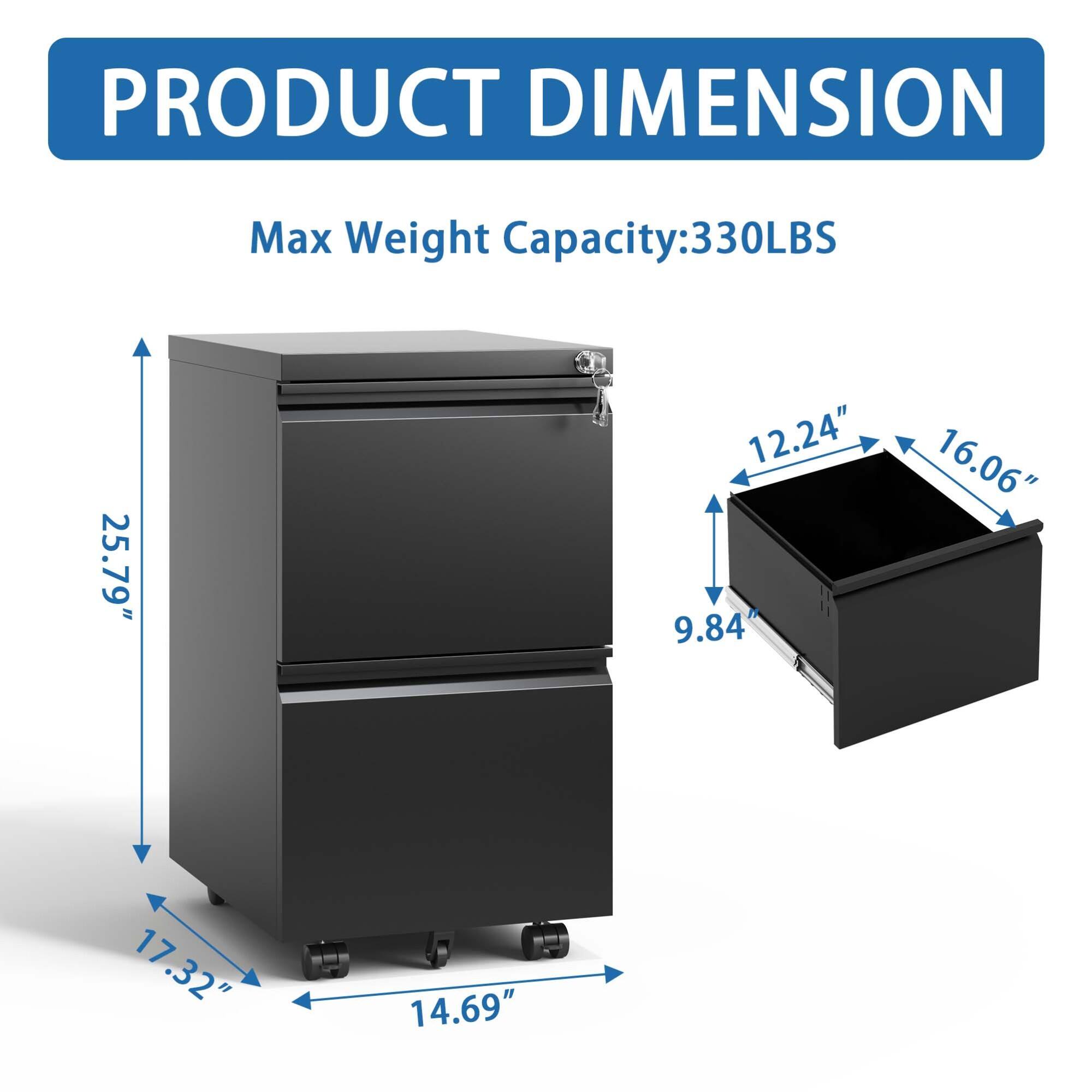 PRODUCT DIMENSION

Max Weight Capacity: 330LBS

25.79" (Height)
17.32" (Width)
14.69" (Depth)

12.24" (Inner Height)
16.06" (Inner Width)
9.84" (Inner Depth)