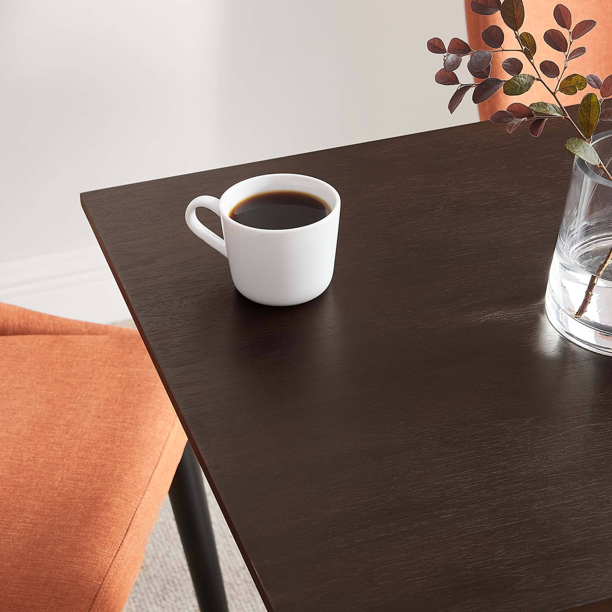 Alt View 1. Modway - Lippa Square Wood Dining Table - White Cherry Walnut.