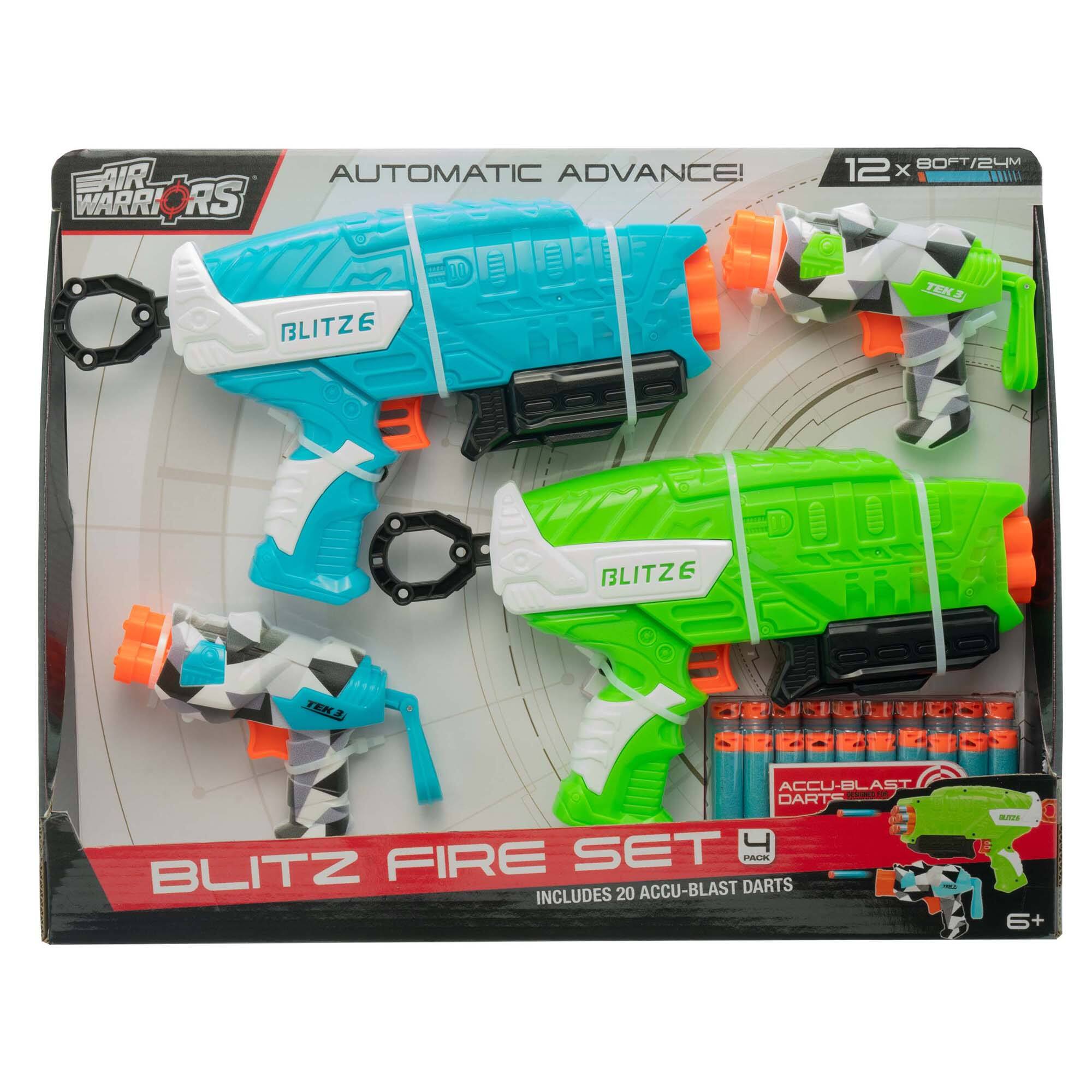 Air Warriors Automatic Advance! 12x 80FT/24M BLITZE EXST BLITZE ACCU-BLAST DART SET FIRE BLITZ Includes 20 ACCU-BLAST DARTS - am 6+