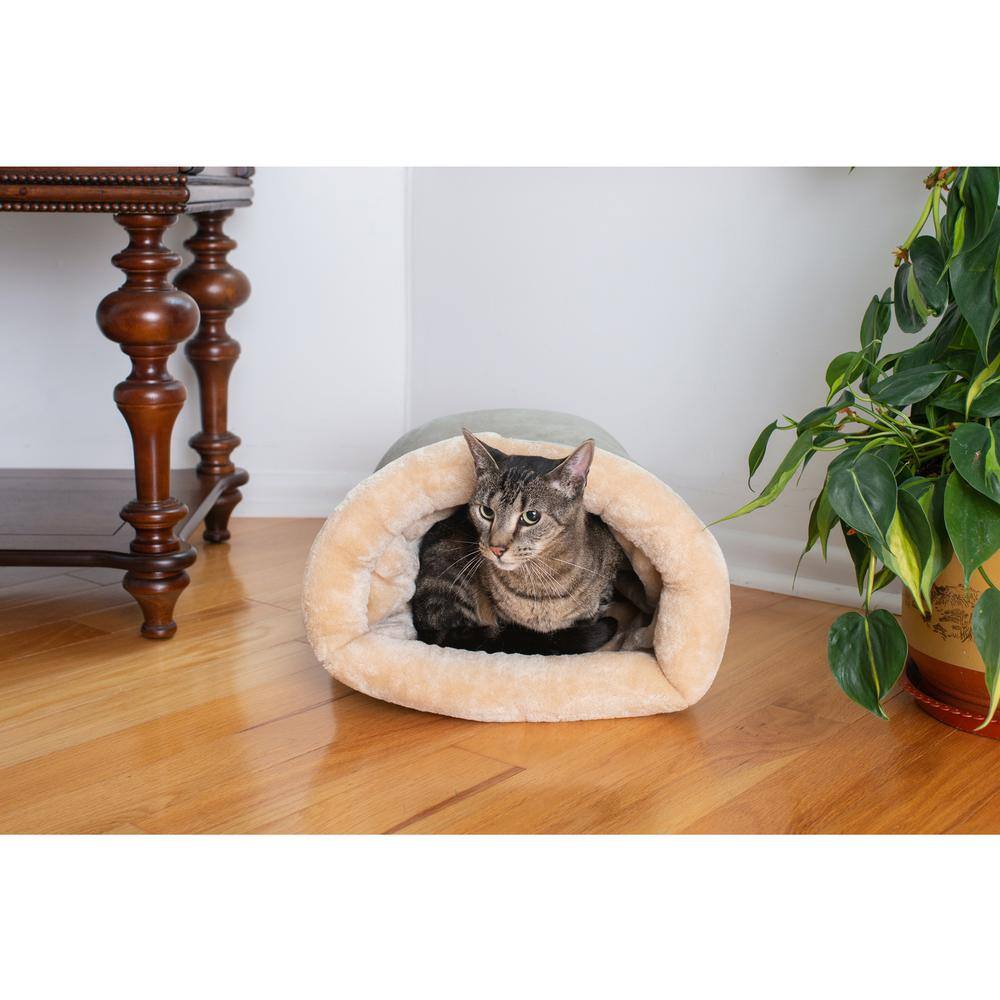 Alt View 1. Armarkat - Cat Bed Sage Green and Beige - Beige.