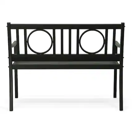 Front. Carolina Chair & Table - Gramercy Outdoor Set - Black - Black.