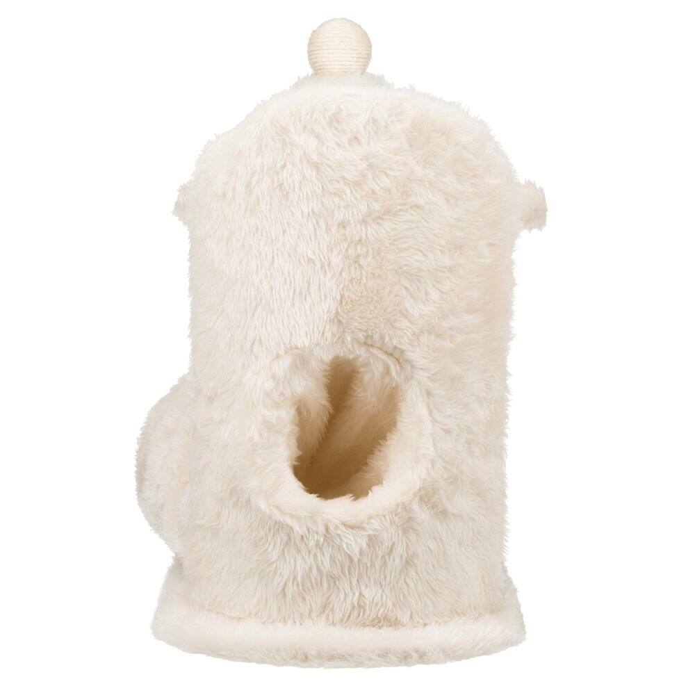 Alt View 4. TRIXIE - Baza Gandia Plush 26.8" Cat Tree with Sisal Scratching Post-Hammock & Tunnel - Cream.