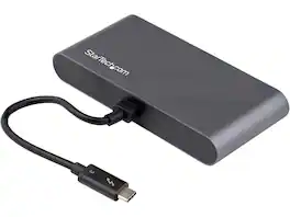 StarTech.com - Thunderbolt 3 Mini Dock - Dual 4K HDMI, USB-A Hub, GbE, 28cm Cable - Mac/Windows (TB3DKMHDL)