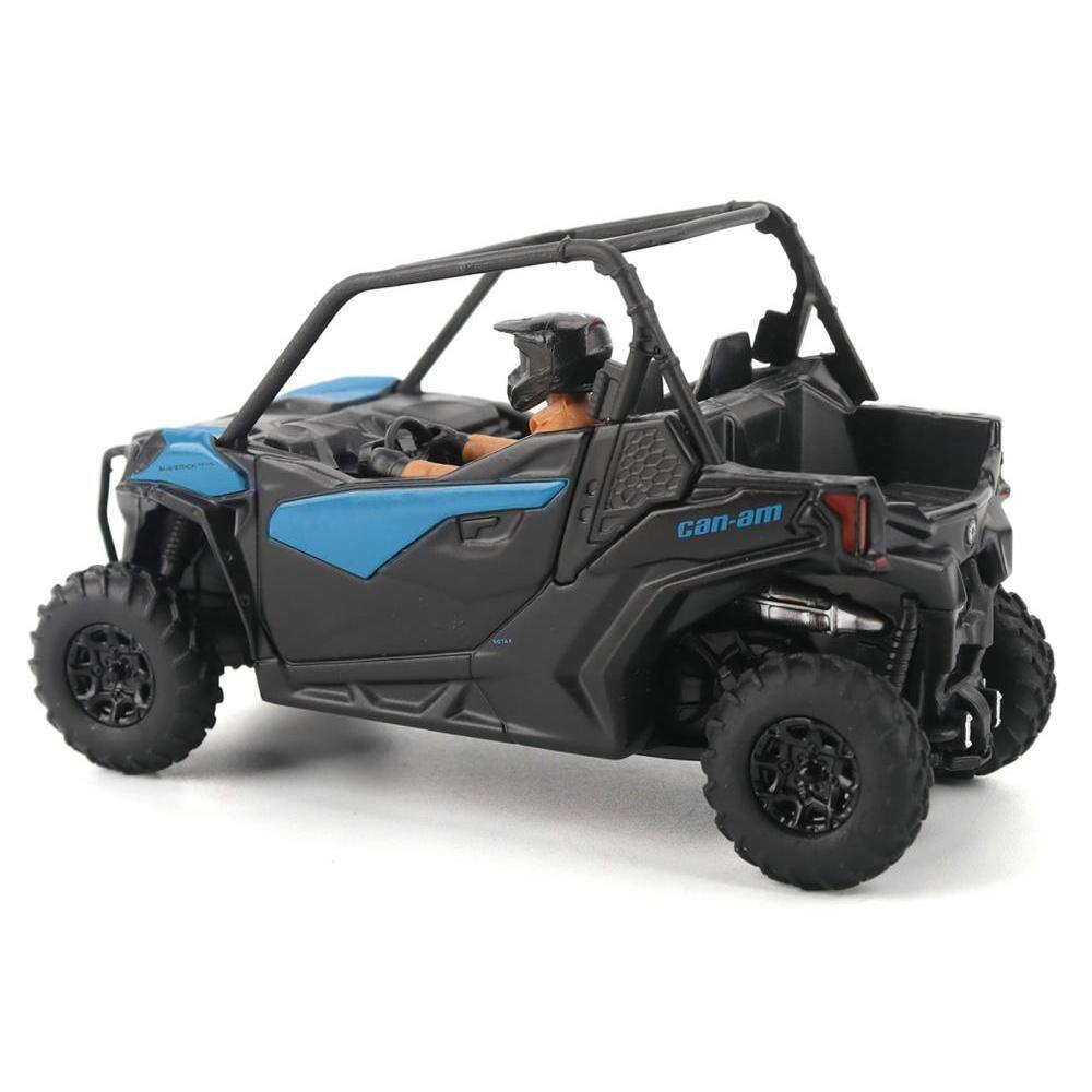 Left. BRP Models - Can-Am Maverick Trail DPS 1000 Blue and Black with Driver Figure 1/32 Diecast Model by BRP Models - Blue and Black.