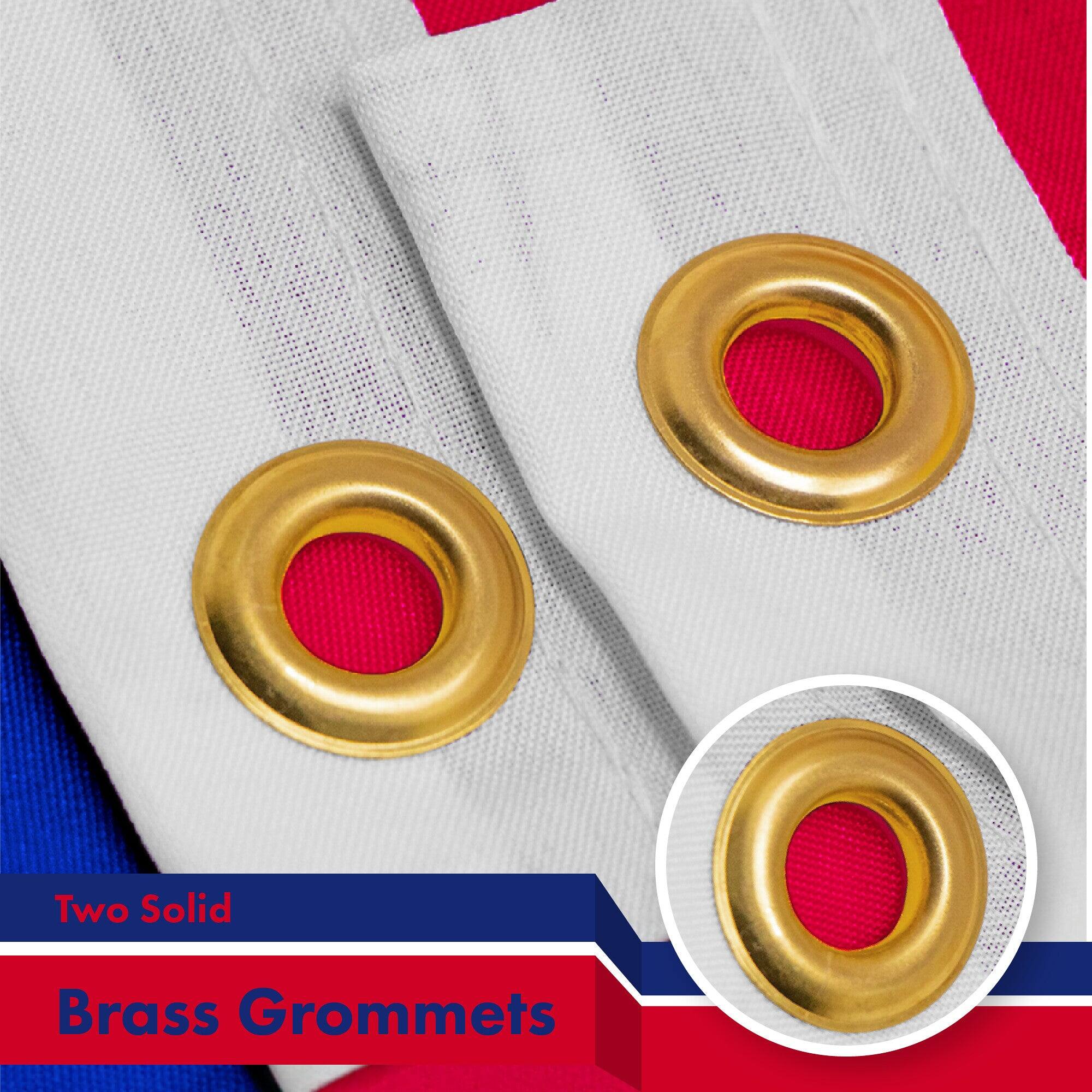 Two Solid Brass Grommets