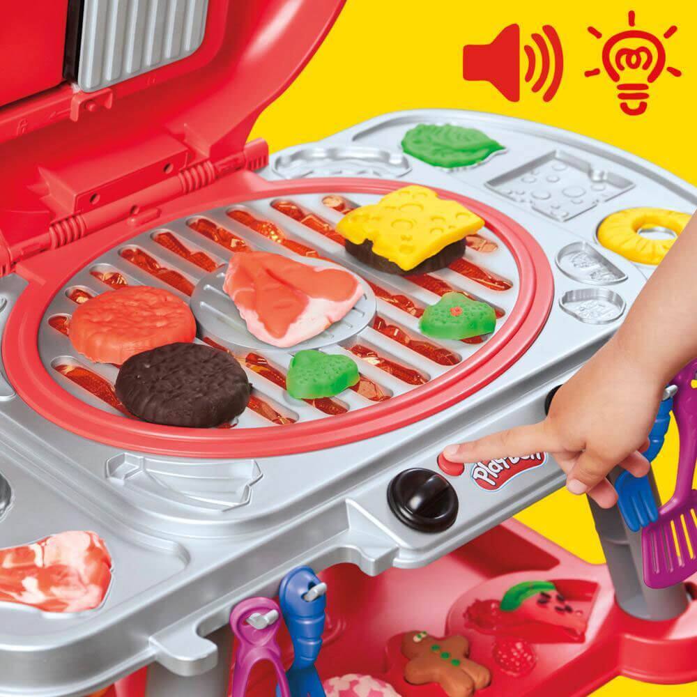 Alt View 2. Play-Doh - Hasbro G0500 Play-Doh Sizzlin Grill Playset with Lights/Sounds - Black.
