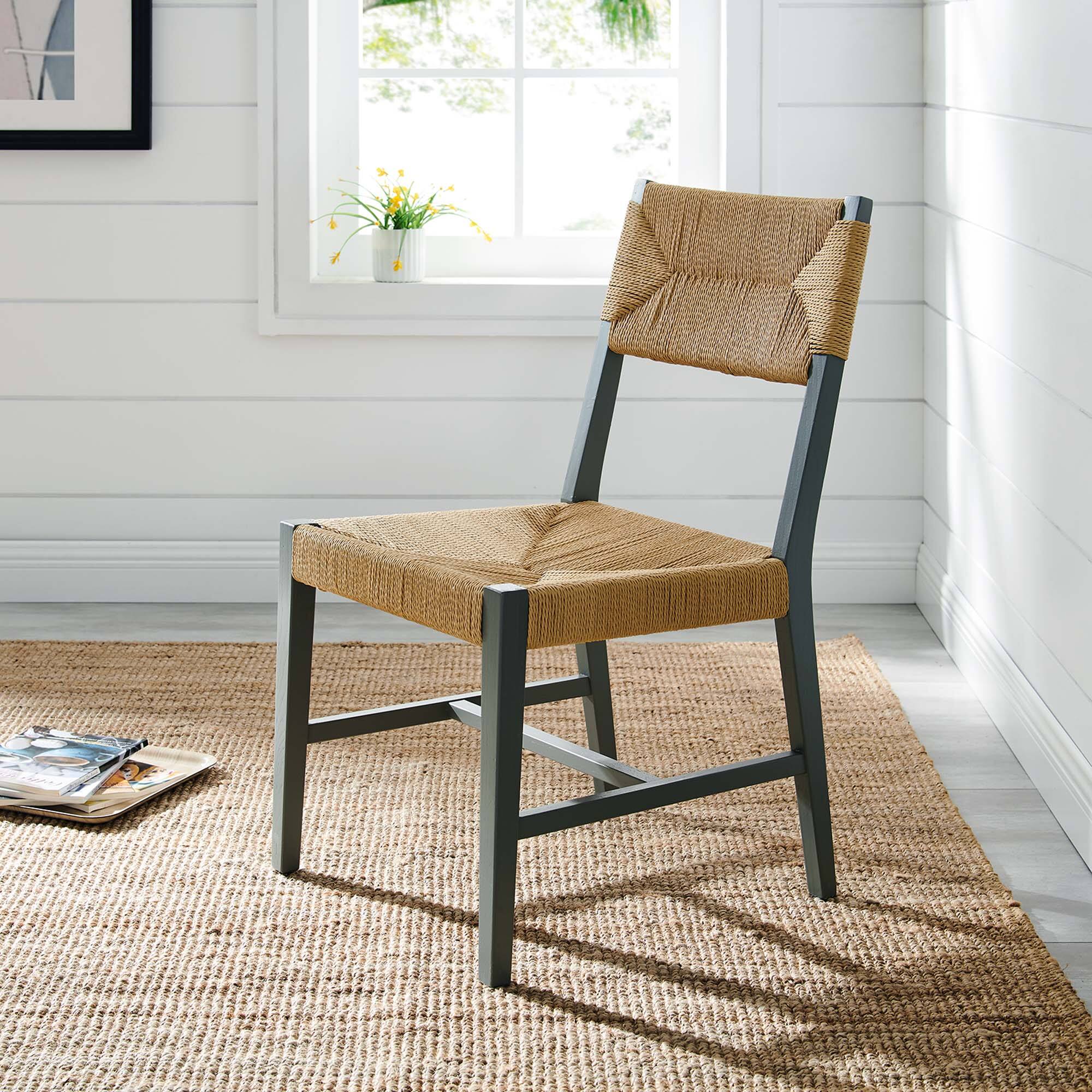 Alt View 4. Modway - Bodie Wood Dining Chair by Modway - White.