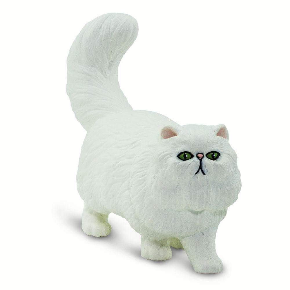 Angle. Safari Ltd. - Persian Cat Toy Figurine.