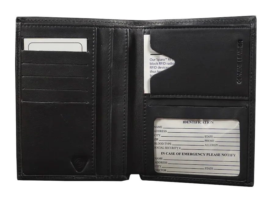 Rico Industries Alabama Crimson Tide Black Leather Traveling Bilfold ...