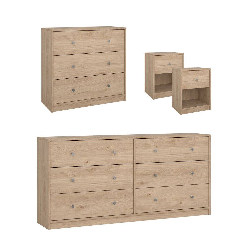 Tvilum - 4-Piece Bedroom Set - Brown